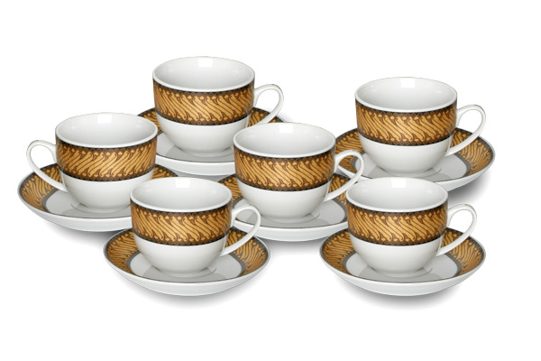 Cup&Saucer (12 pcs) Parang Mekar