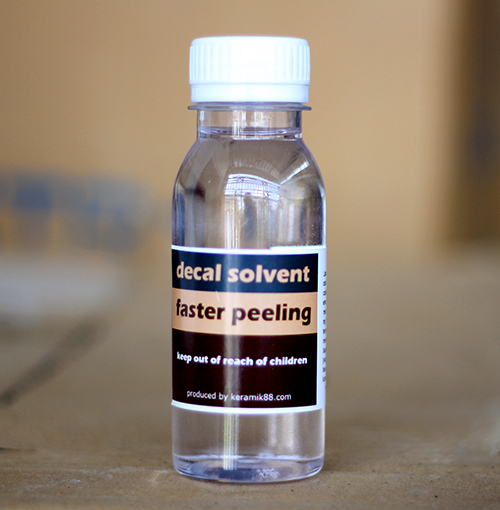 Decal Solvent Faster Peeling