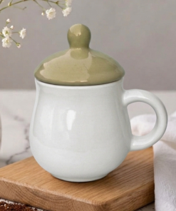 Mug Dot tutup hijau