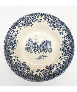 Piring 8 Inch motif Coaching Scenes Blue Carter